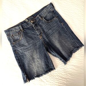 Mossimo Denim Shorts - Boyfriend Fit - Cut Off - Bermuda Length Jeans Shorts